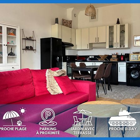 Les Douves Duplex 5 Personnes Lumineux Avec Jardin Et Terrasse Amenagee , Vue Sur Chateau A 5Mn De La Mer, Proche Omaha Beach Et Bayeux Commes Ngoại thất bức ảnh