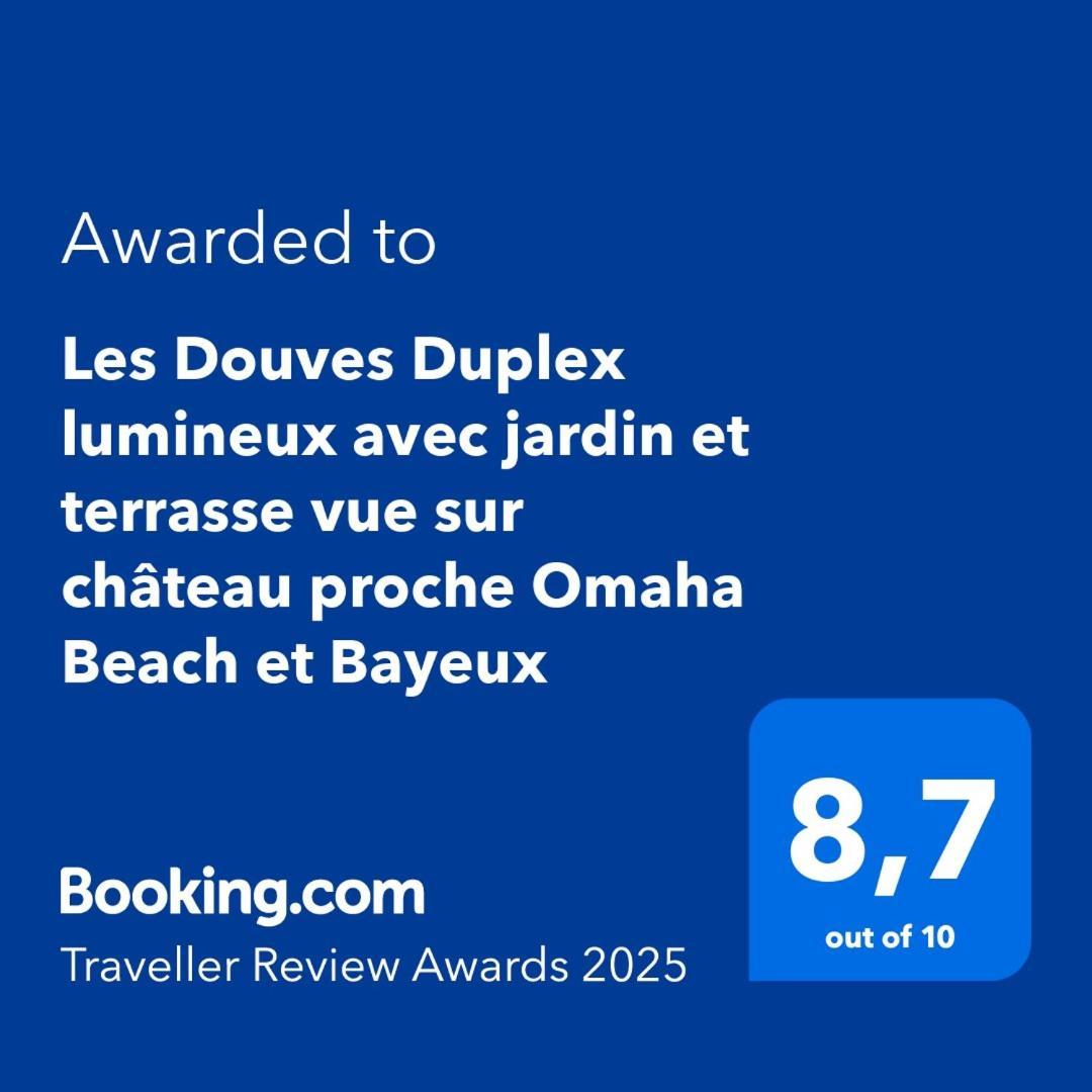 Les Douves Duplex 5 Personnes Lumineux Avec Jardin Et Terrasse Amenagee , Vue Sur Chateau A 5Mn De La Mer, Proche Omaha Beach Et Bayeux Commes Ngoại thất bức ảnh